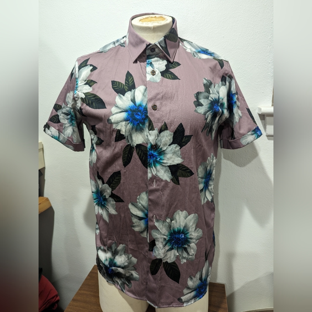 TED BAKER London short sleeve shirt size 3 NWT